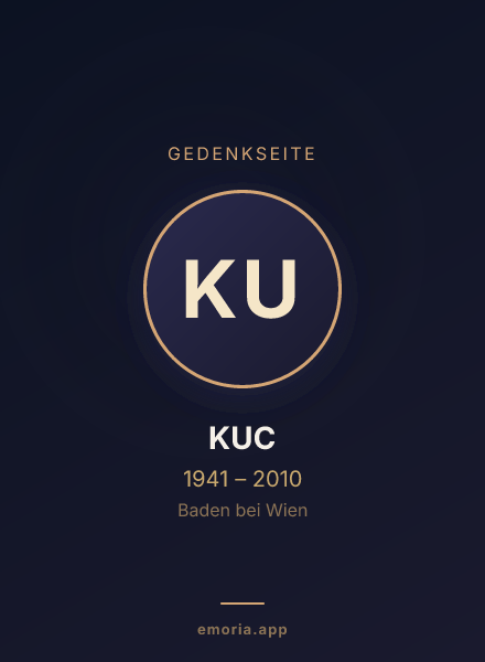 Gedenkportrait von KUC