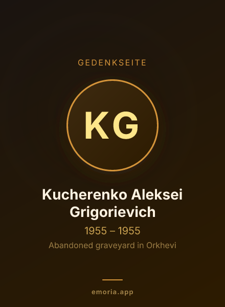Gedenkportrait von Kucherenko Aleksei Grigorievich