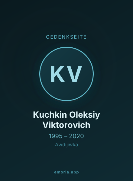 Gedenkportrait von Kuchkin Oleksiy Viktorovich