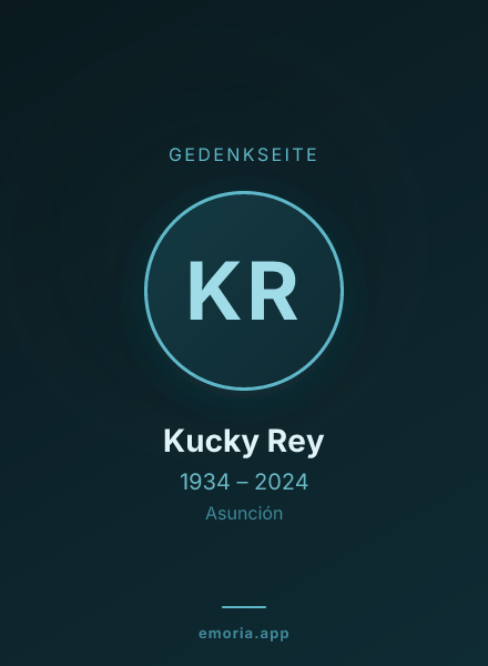 Gedenkportrait von Kucky Rey