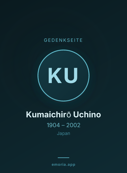 Gedenkportrait von Kumaichirō Uchino