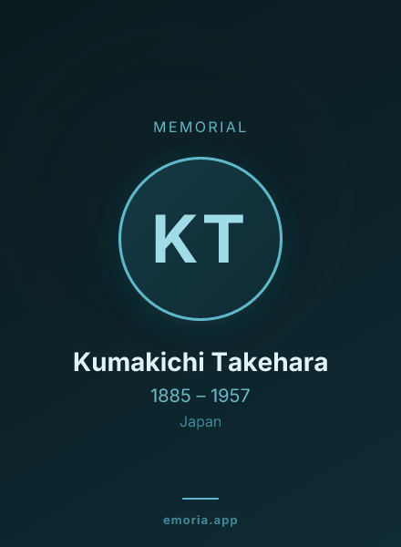 Memorial portrait of Kumakichi Takehara