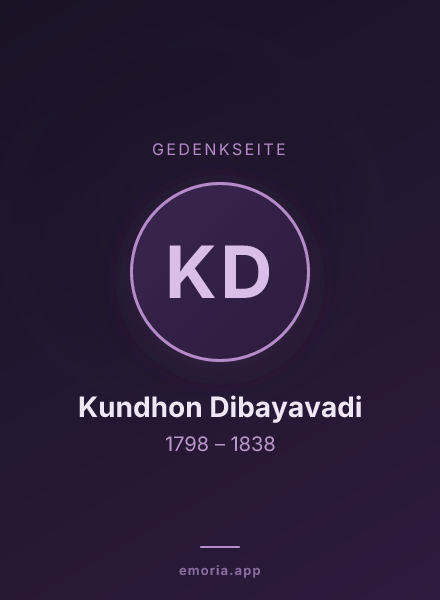 Gedenkportrait von Kundhon Dibayavadi
