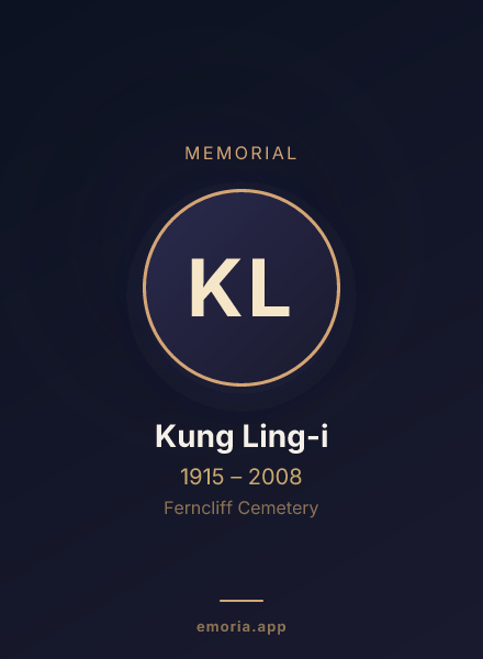 Memorial portrait of Kung Ling-i