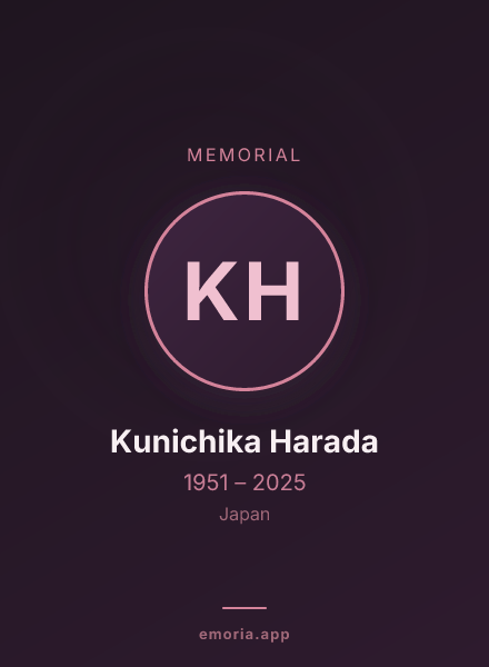 Memorial portrait of Kunichika Harada