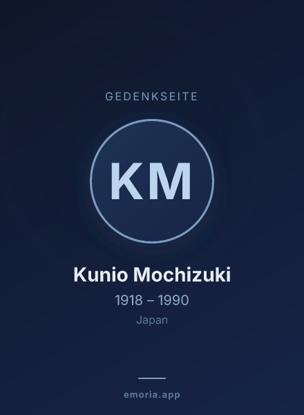 Gedenkportrait von Kunio Mochizuki