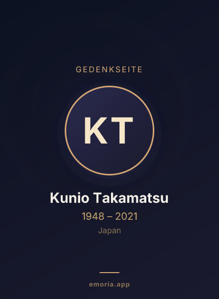 Gedenkportrait von Kunio Takamatsu