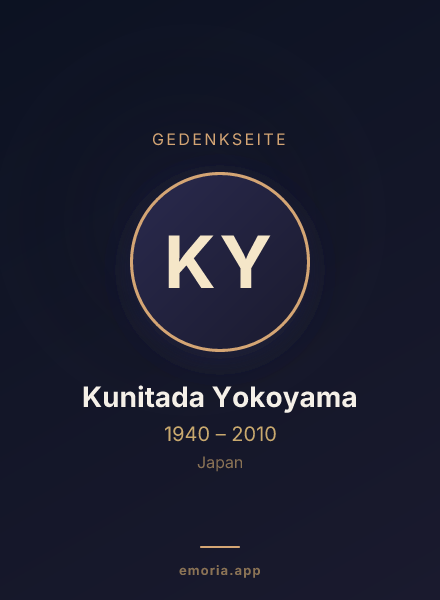 Gedenkportrait von Kunitada Yokoyama