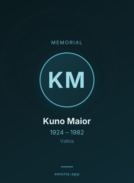 Memorial portrait of Kuno Maior
