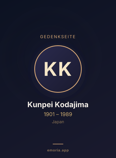 Gedenkportrait von Kunpei Kodajima