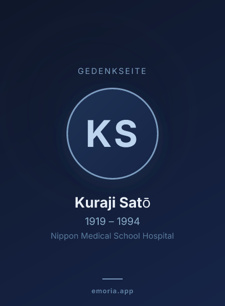 Gedenkportrait von Kuraji Satō