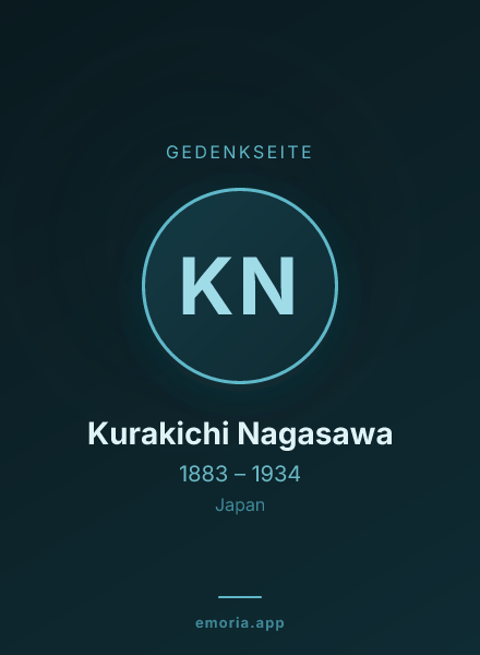 Gedenkportrait von Kurakichi Nagasawa