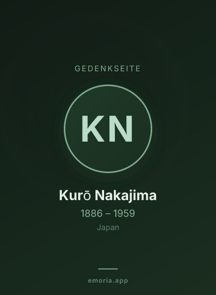 Gedenkportrait von Kurō Nakajima