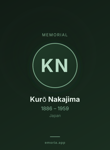 Memorial portrait of Kurō Nakajima