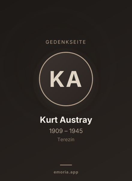 Gedenkportrait von Kurt Austray