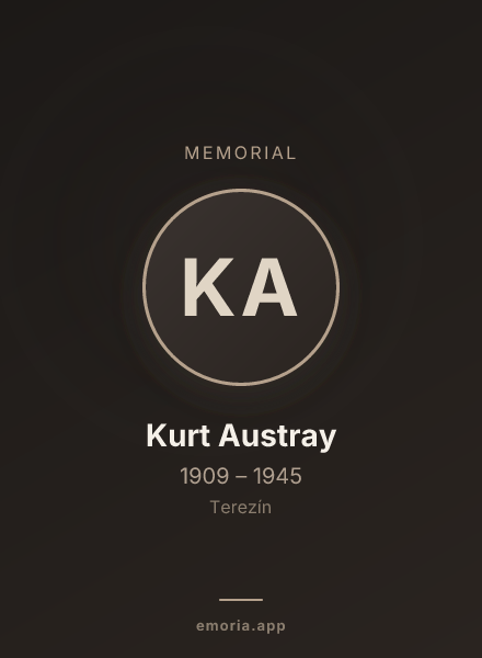 Memorial portrait of Kurt Austray