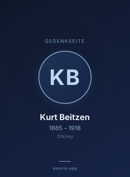 Gedenkportrait von Kurt Beitzen