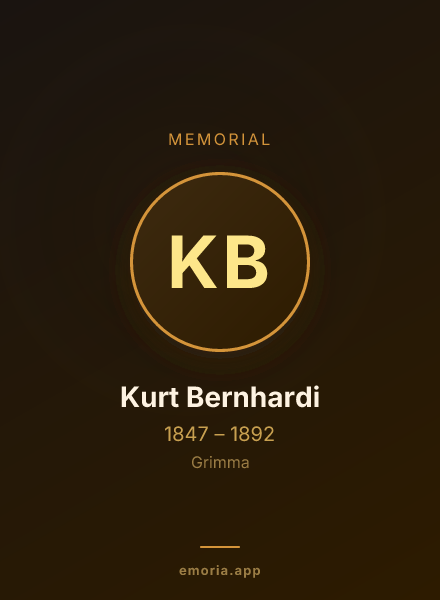 Memorial portrait of Kurt Bernhardi