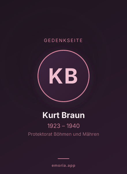 Gedenkportrait von Kurt Braun