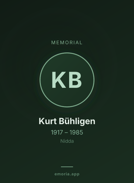 Memorial portrait of Kurt Bühligen
