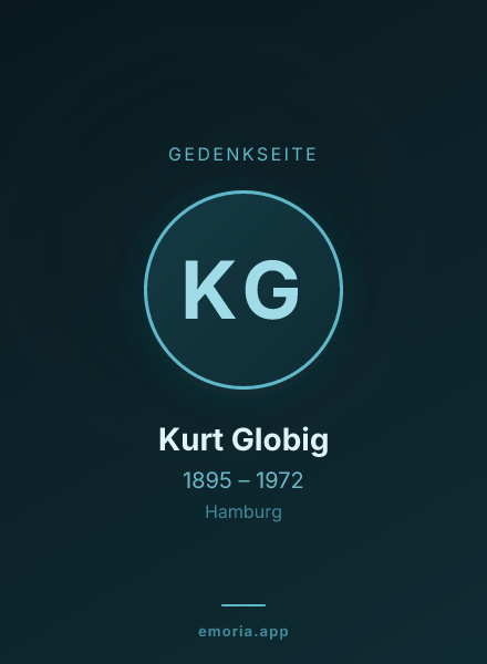 Gedenkportrait von Kurt Globig