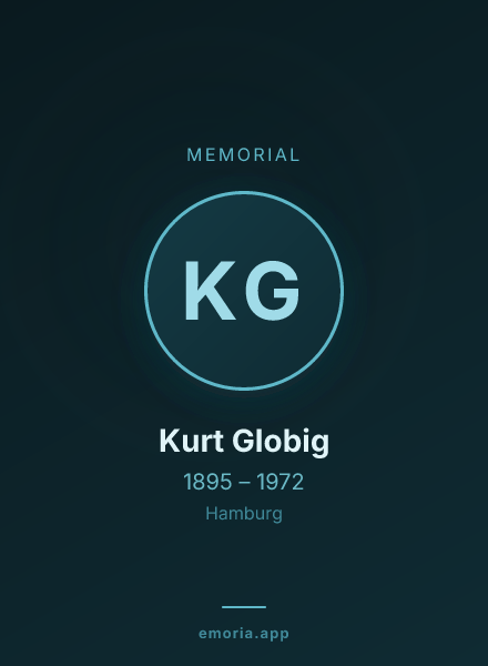 Memorial portrait of Kurt Globig