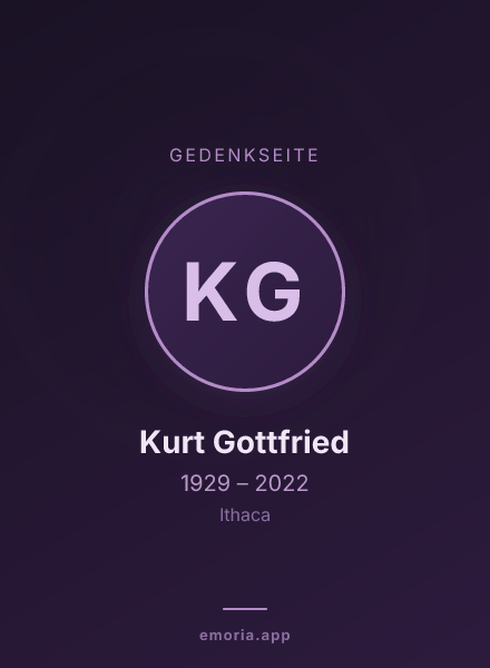 Gedenkportrait von Kurt Gottfried