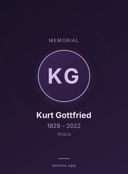 Memorial portrait of Kurt Gottfried