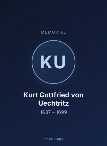 Memorial portrait of Kurt Gottfried von Uechtritz