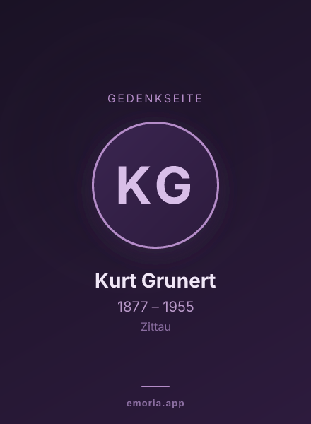Gedenkportrait von Kurt Grunert