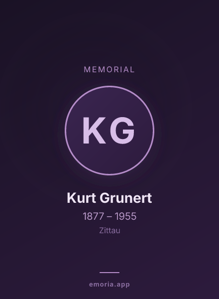 Memorial portrait of Kurt Grunert