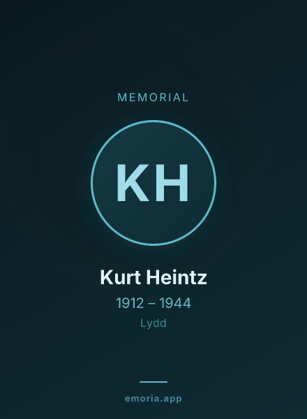 Memorial portrait of Kurt Heintz
