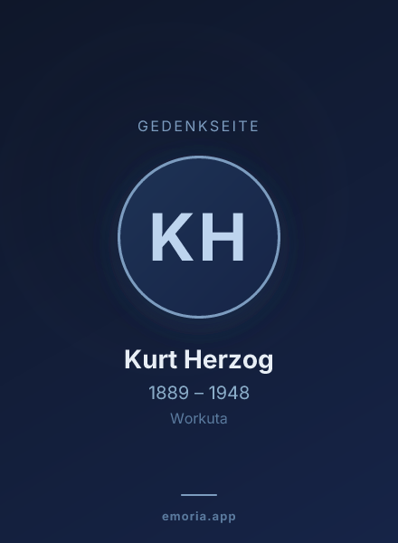 Gedenkportrait von Kurt Herzog
