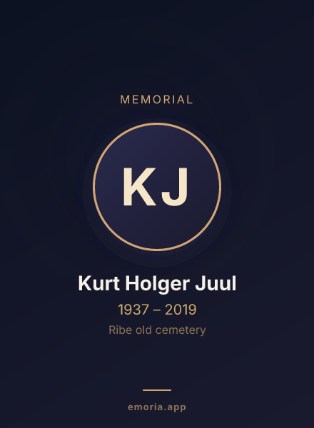 Memorial portrait of Kurt Holger Juul