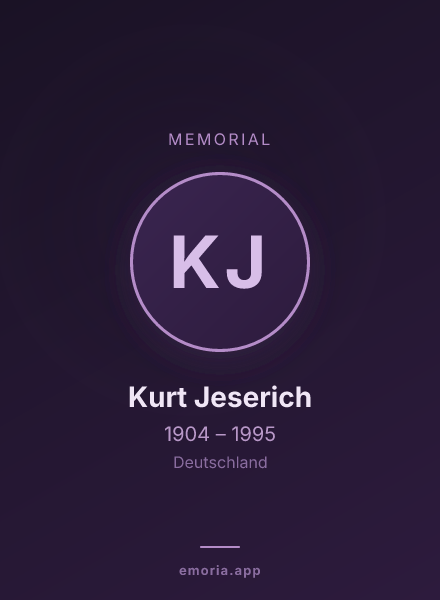 Memorial portrait of Kurt Jeserich