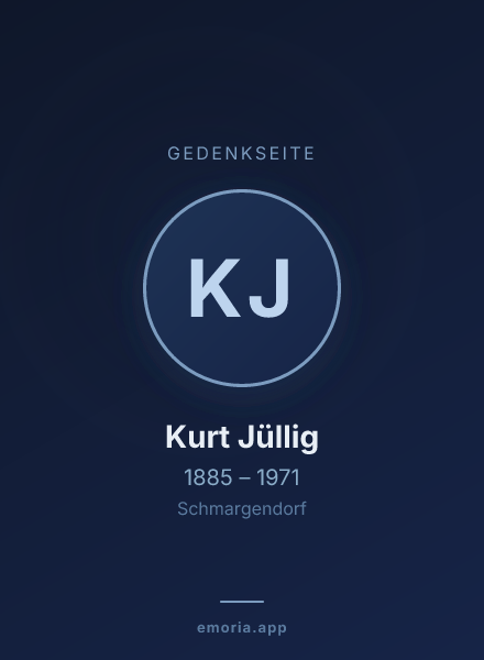 Gedenkportrait von Kurt Jüllig