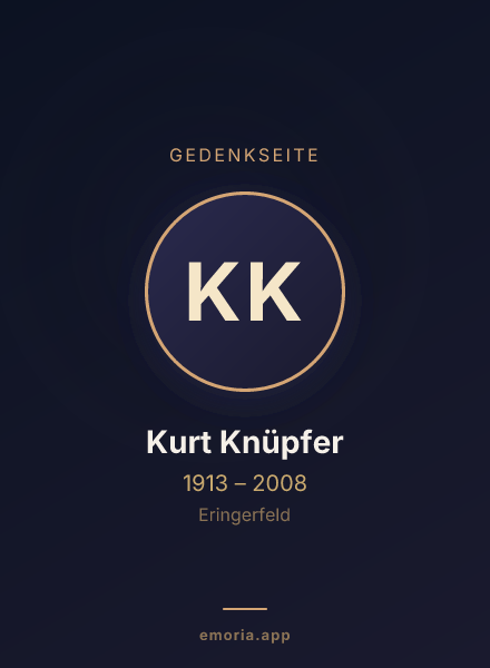 Gedenkportrait von Kurt Knüpfer