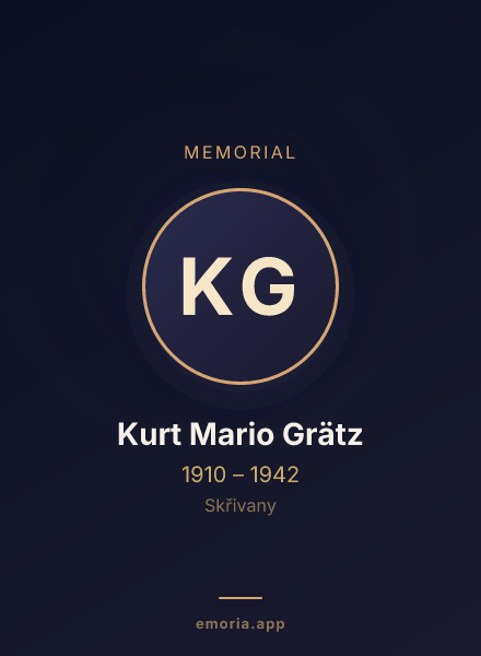 Memorial portrait of Kurt Mario Grätz