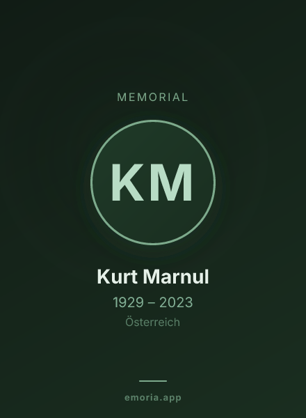 Memorial portrait of Kurt Marnul