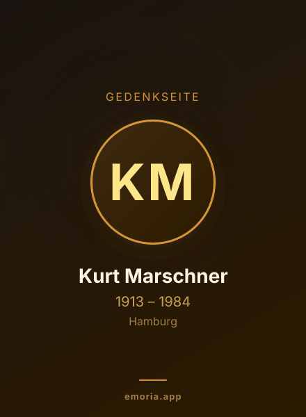 Gedenkportrait von Kurt Marschner