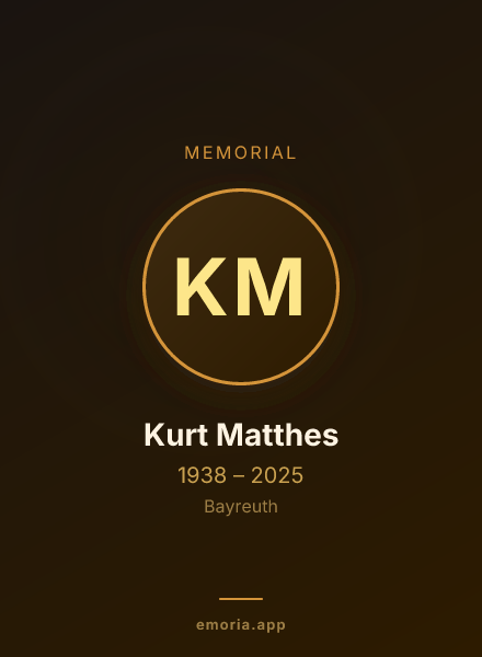 Memorial portrait of Kurt Matthes