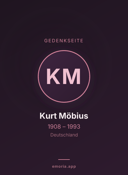 Gedenkportrait von Kurt Möbius