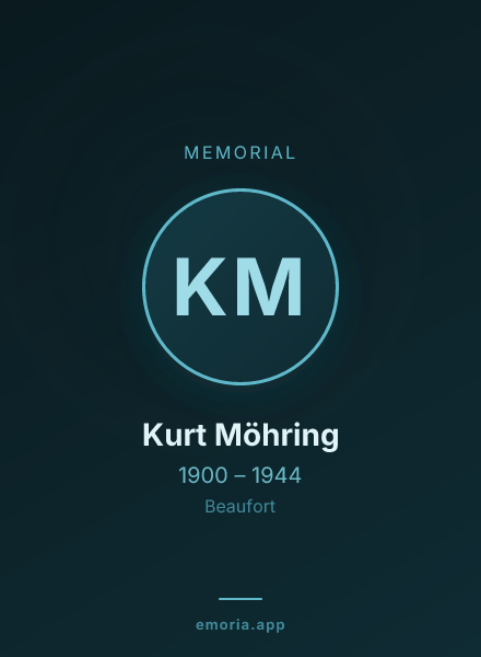 Memorial portrait of Kurt Möhring