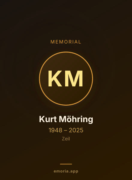 Memorial portrait of Kurt Möhring