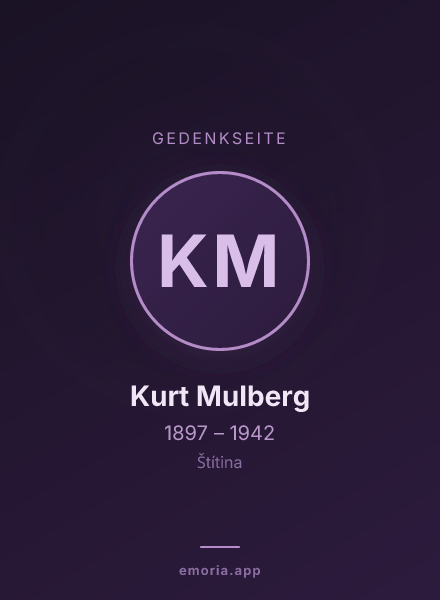 Gedenkportrait von Kurt Mulberg