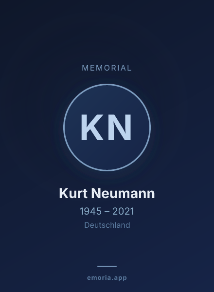 Memorial portrait of Kurt Neumann