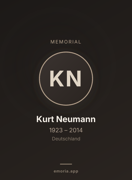 Memorial portrait of Kurt Neumann