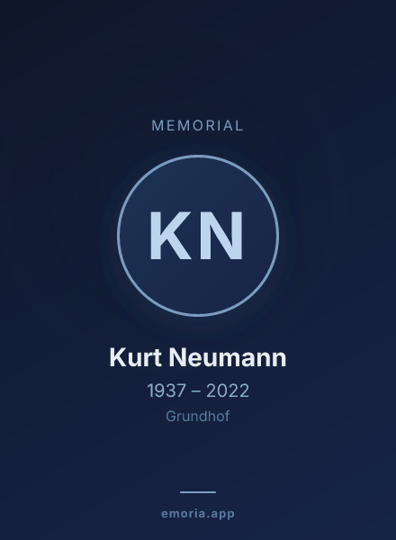 Memorial portrait of Kurt Neumann
