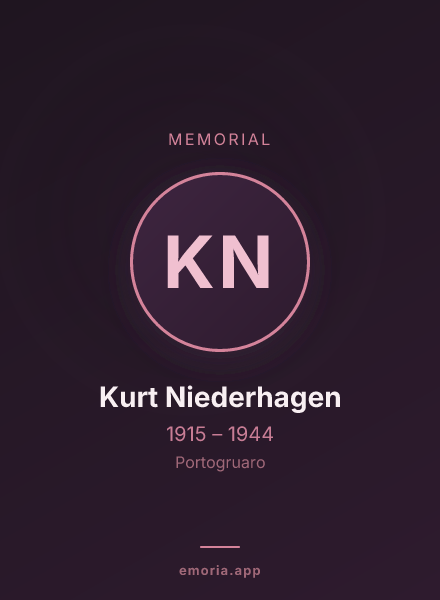 Memorial portrait of Kurt Niederhagen