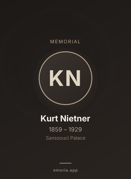 Memorial portrait of Kurt Nietner